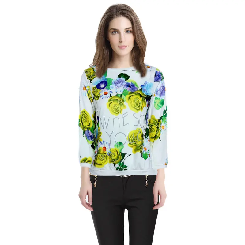 Women’s Floral Print Casual Blouse – Lightweight Dressed Shirt for Everyday Elegance