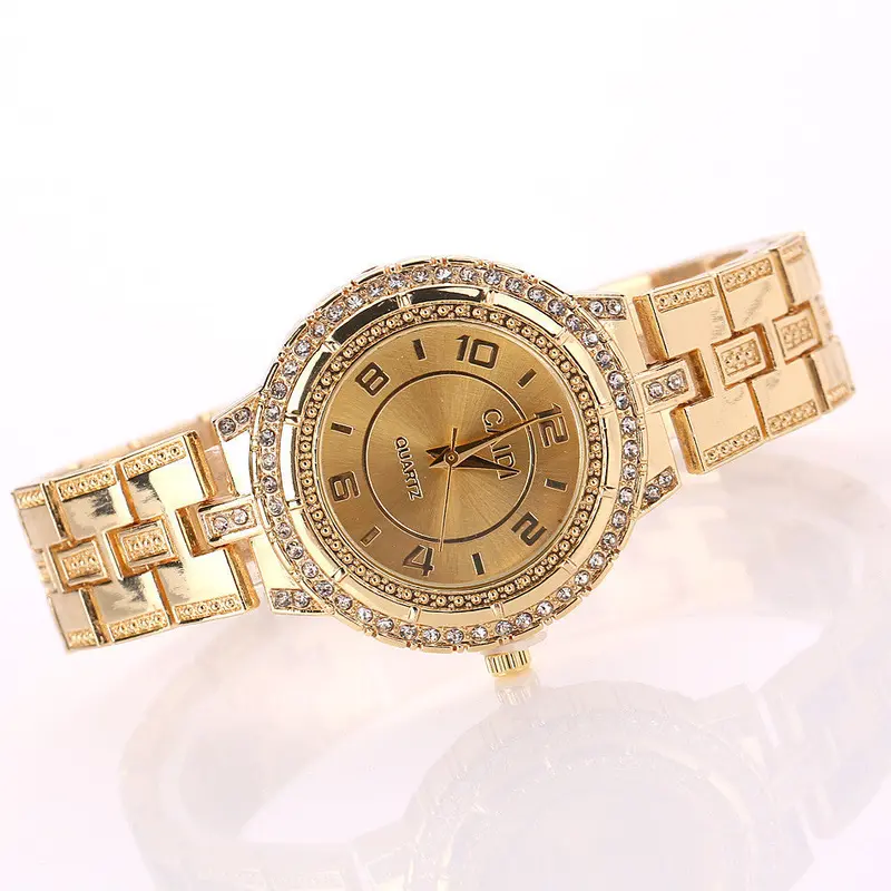 Women's Girls Luxury Watch Full Stainless Steel Band Analog Quartz Wrist Watch Relogio Feminino Feida 2