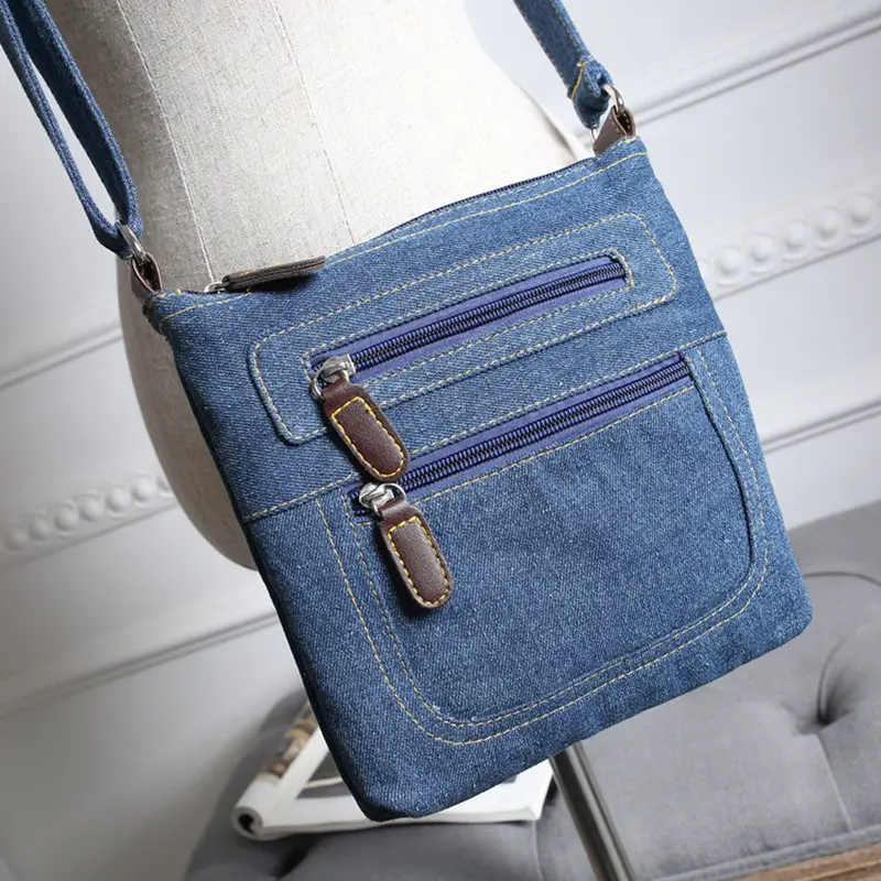 Women's Handbags Cowboy Denim Design Bag Ladies Crossbody Satchel Shoulder Handbag Messenger Bolsa 2