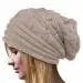 Women's Hats Crochet Hat Wool Knit Beanie Warm Caps Hat Beanie Women's Hats Gray Black Bonnet Feida 1