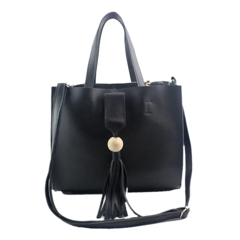 Women's Hbag Tassel Pu Leather Crossbody Shoulder Bag Women Messenger Bags Purse Casual Ladies Large Tote 1