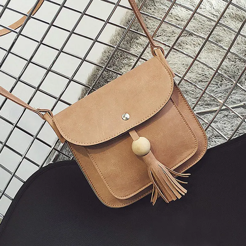 Women's Hbags Leather Tassels Women Messenger Bags Ladies Shoulder Bag Crossbody Bag Bolsa Mujer 5