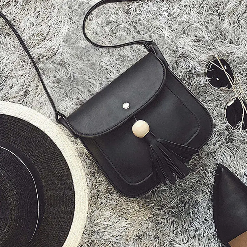 Women's Hbags Leather Tassels Women Messenger Bags Ladies Shoulder Bag Crossbody Bag Bolsa Mujer 6