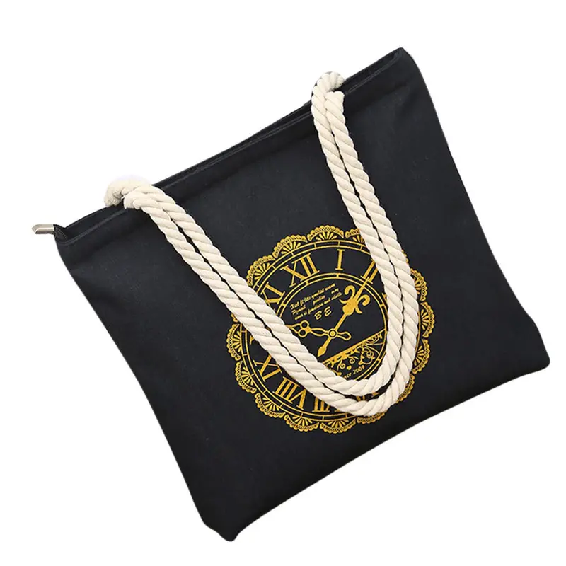 Women's Hbags Tote Zipper Letter Printing Canvas Shoulder Bag Ladies Women Messenger Bags Bolsa Mujer Clutch 1