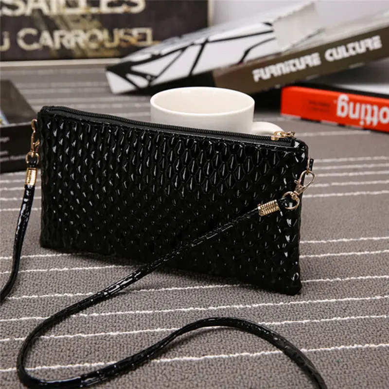 Women's Hbags Zipper Leather Cross Body Shoulder Messenger Clutch Purse Bag Bolsa Feminina 1