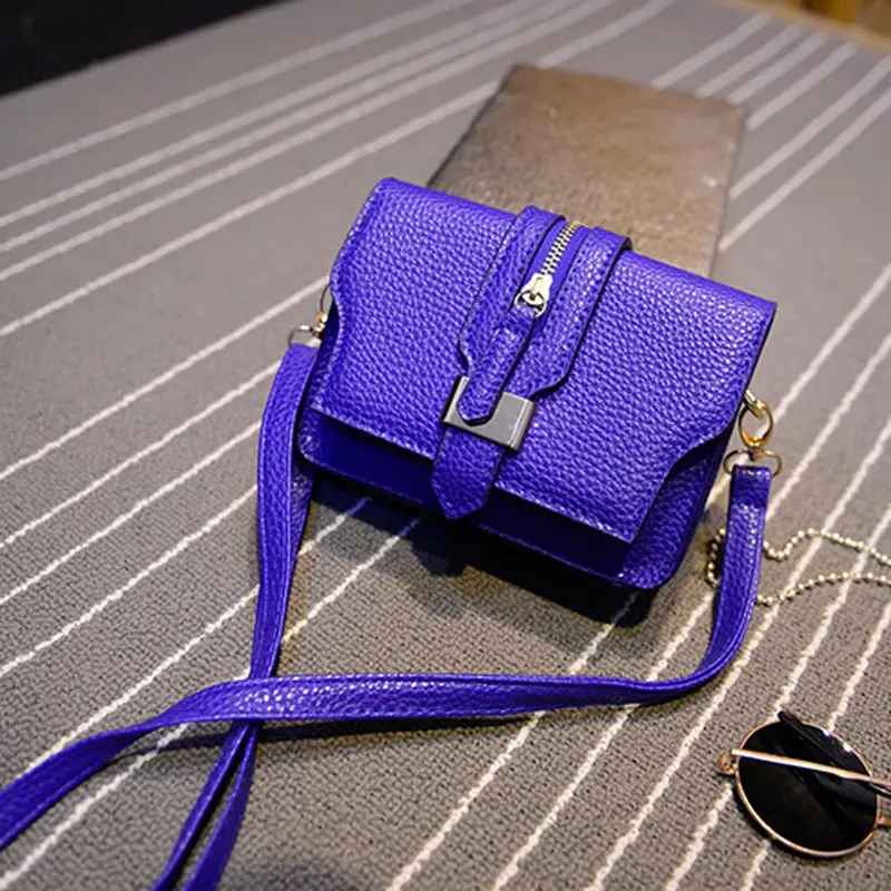 Women's Hbags Zipper Leather Crossbody Shoulder Bag For Girls Women Messenger Bags Party Small Purse Clutch 2