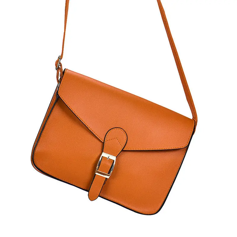 Women's Imitation Leather Hbag Retro Vintage Messenger Bag Tote Lady Satchel Shoulder Bags Crossbody Bag Bolsas 4