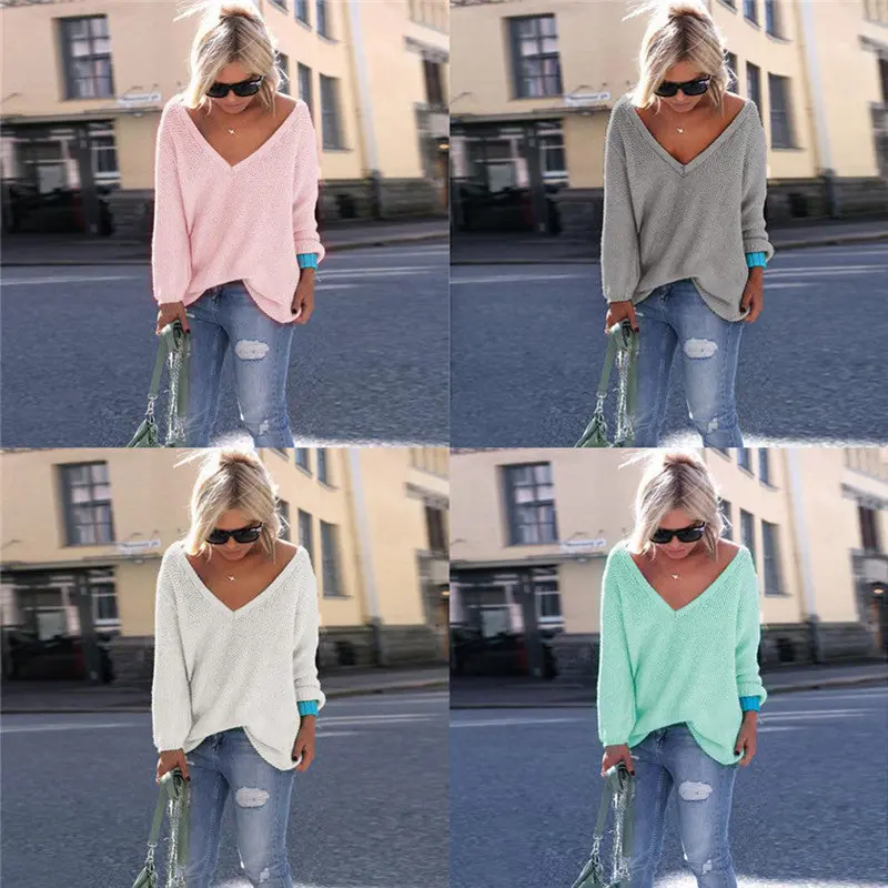 Womens Jumpers Pull Split Sweaters Women Pullover Pink Tricot Jumper Gilet Manche Longue Feida 5