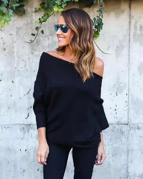 Womens Knitted Sweaters Loose Casual Knit Sweater Pullover 3 Colors Long Sleeve Sweater Tops Plus Size Gv407 1