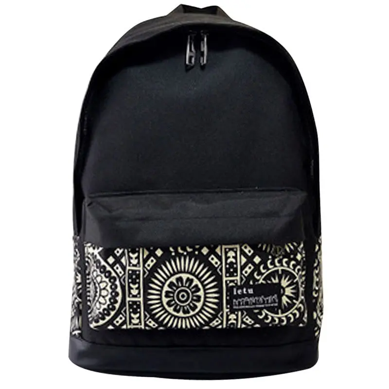 Womens Men Printing Backpack Fashion Bags Canvas Backpack Casual Laptop School Bag For Teenage Girls Women Backpacks Mochila 1
