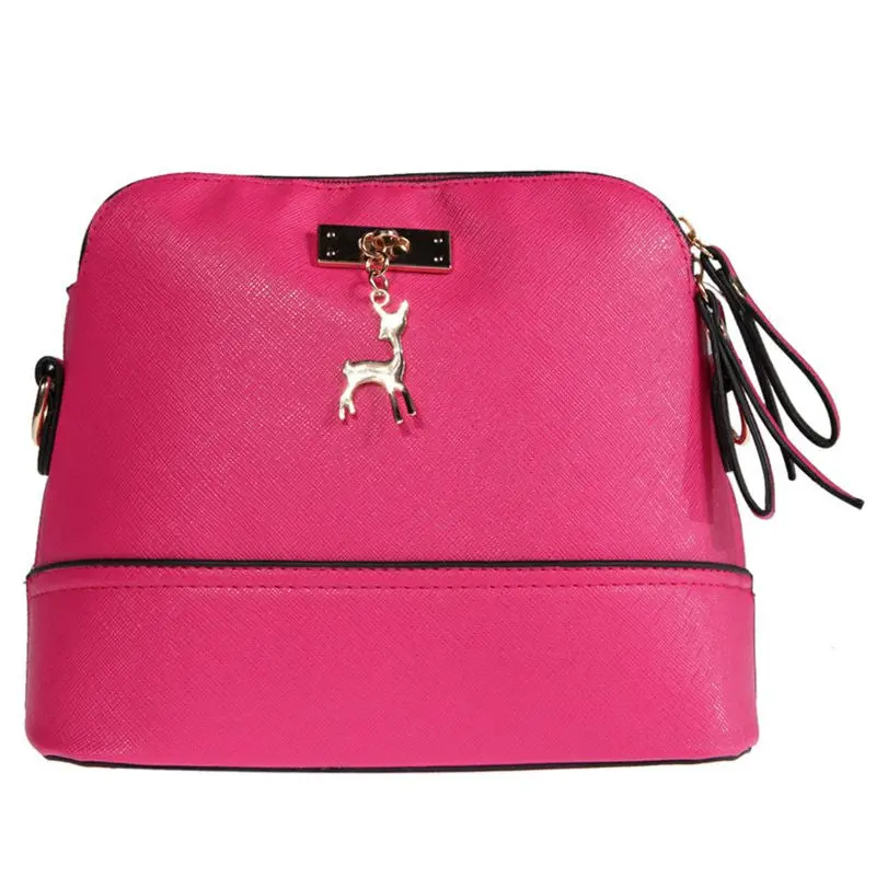 Women's Messenger Bags Fashion Vintage Small Shell Pu Leather Handbag New Famous Brand Casual Bag 2