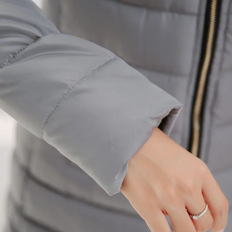 Women's Parka 80% Down Parka Women Long Slim Parks For Women Down Coat Zipper Up M/L/Xl/Xxl 10