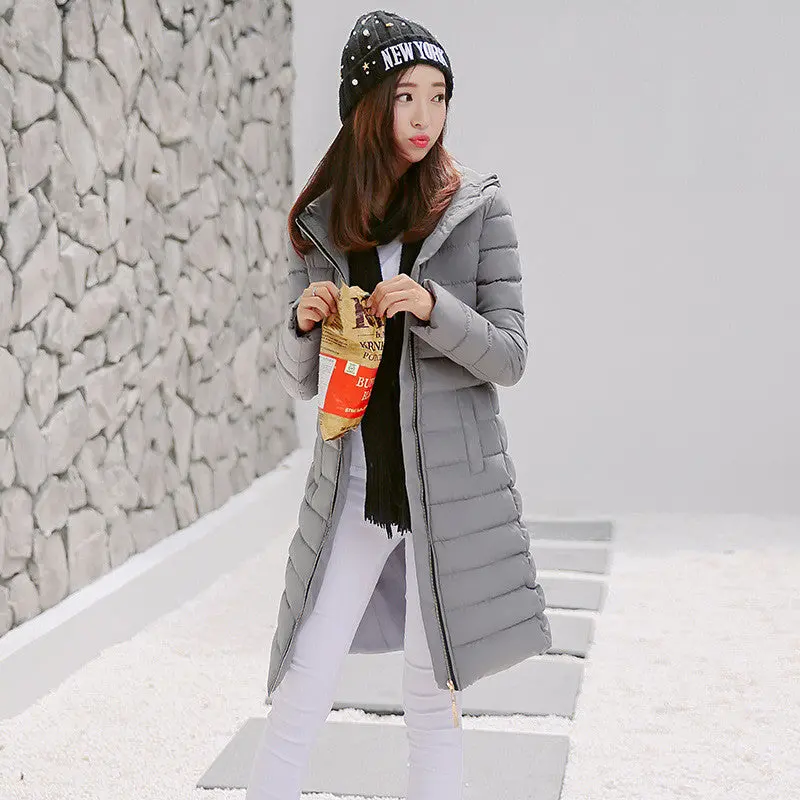 Women's Parka 80% Down Parka Women Long Slim Parks For Women Down Coat Zipper Up M/L/Xl/Xxl 7