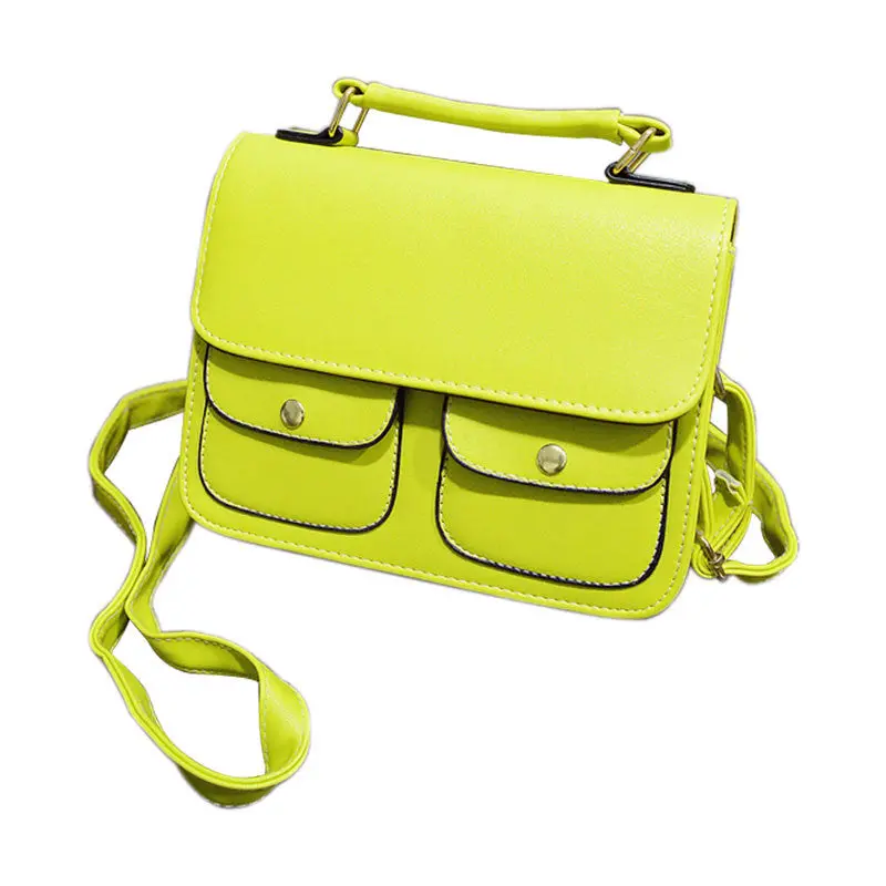 Womens Pu Leather Crossbody Satchel Shoulder Messenger Bag Handbag Trendy Bags 2