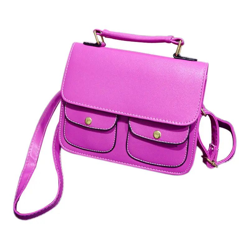 Womens Pu Leather Crossbody Satchel Shoulder Messenger Bag Handbag Trendy Bags 4