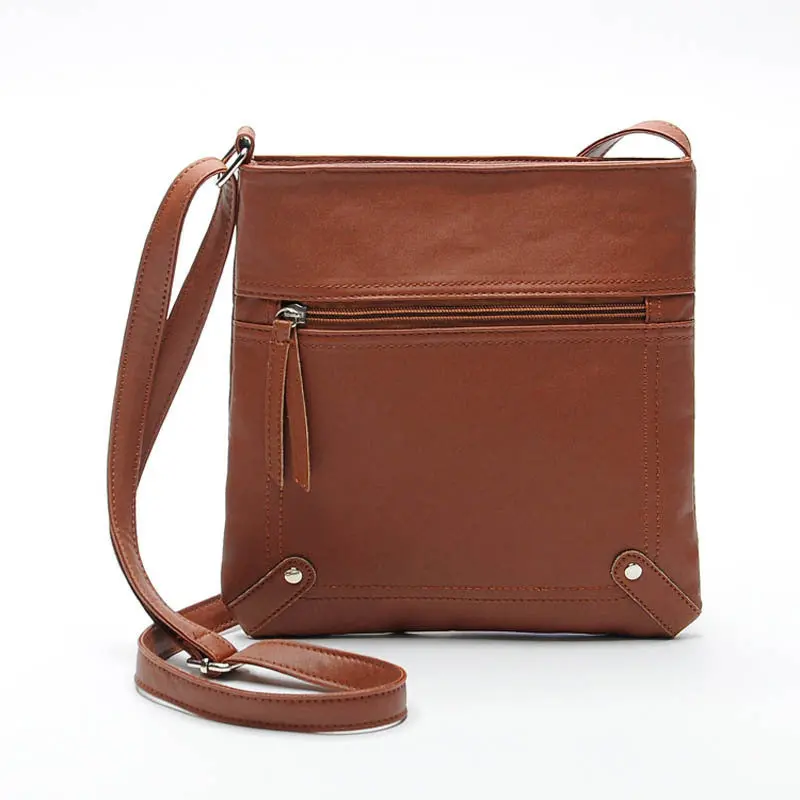 Womens Pu Leather Satchel Cross Body Shoulder Messenger Bag Handbag 6 Colors Classic Style 2