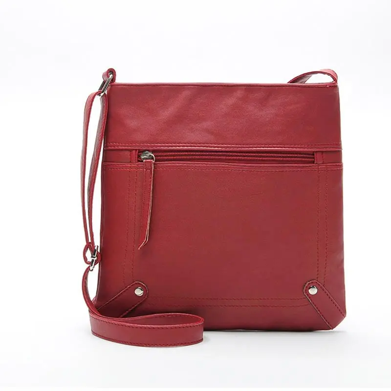 Womens Pu Leather Satchel Cross Body Shoulder Messenger Bag Handbag 6 Colors Classic Style 4