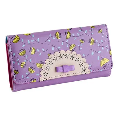 Women's Purse Ladies Long Zipper Bag Women Kawaii Wallet Purse Portefeuille Sweet College Wind 5