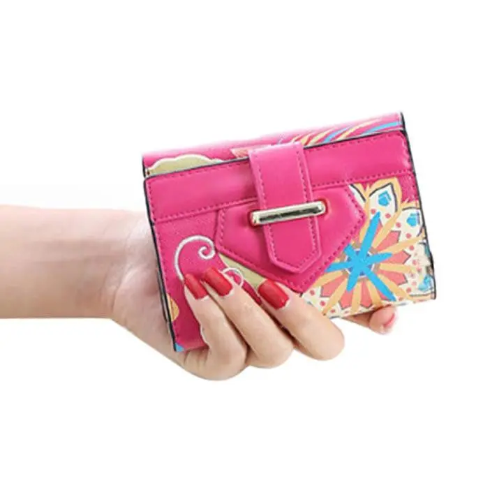 Women's Purse Printed Bird Print Wallet Carteira Feminina 3