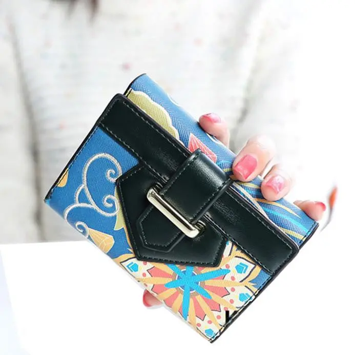 Women's Purse Printed Bird Print Wallet Carteira Feminina 4