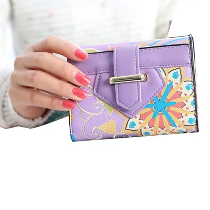 Women's Purse Printed Bird Print Wallet Carteira Feminina 6