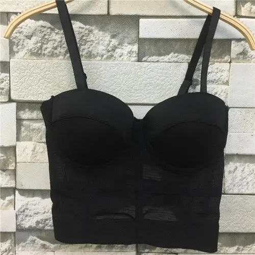 Womens Sexy Bustier Crop Top Style Bandage Crop Tops Push Up Corset Top Cropped Tight Outwear Bra For Women Good Quality 1