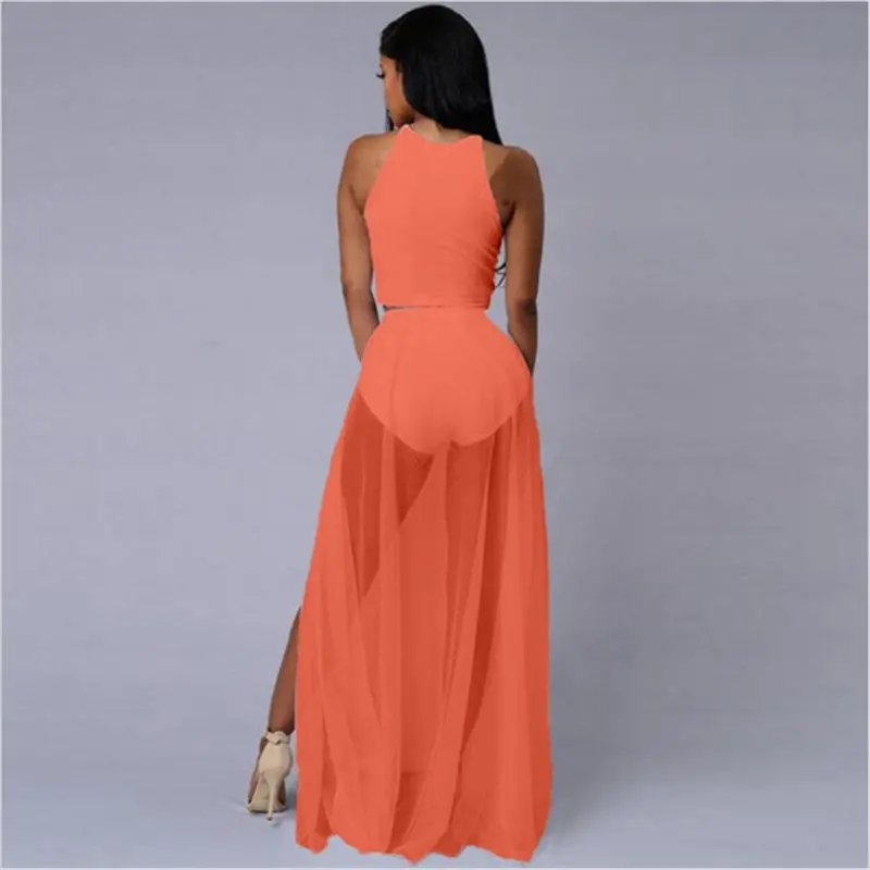 Womens Sexy Dress Mesh Patchwork Club Dresses Maxi 2 Piece Set Women Party Night Club Dress Off Shoulder Two Piece Outfits 9