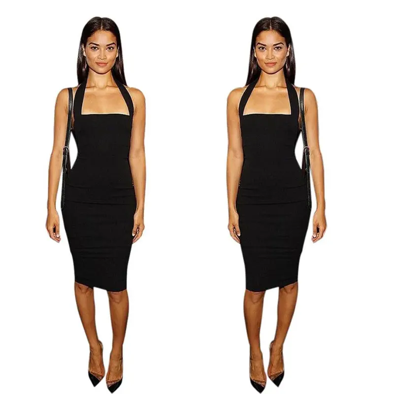 Womens Sexy Elegant Party Office Wear To Work Cocktail Bodycon Pencil Dress 1