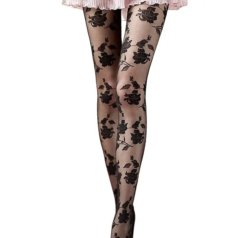 Women's Stockings Bowknot Printed Tights Pantyhose Stockings Feida 1