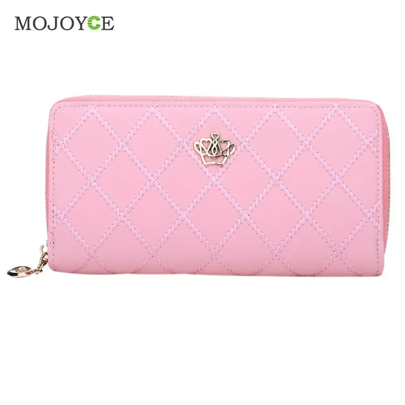 Womens Wallets And Purses Leather Wallet Long Card Holder Zipper Case Purse Handbag Wallet Women Luxury Brand Carteira Feminina 1