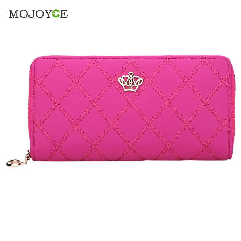 Womens Wallets And Purses Leather Wallet Long Card Holder Zipper Case Purse Handbag Wallet Women Luxury Brand Carteira Feminina 4