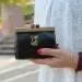 Womens Wallets And Purses Retro Clutch Hasp Key Change Wallet Pu Leather Coin Bag Mini Handbag 1
