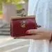 Womens Wallets And Purses Retro Clutch Hasp Key Change Wallet Pu Leather Coin Bag Mini Handbag 5