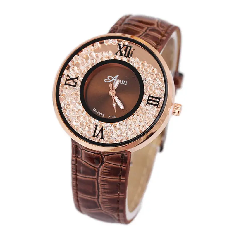 Women's Watch Luxury Watch Women Wristwatches Moveable Crystal Roman Watches Ladies Dress Watches Clock Reloj 1