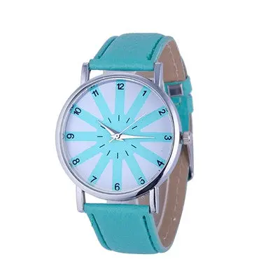Women's Watches Dress Clock Pu Leather Band Analog Elegant Quartz Wrist Watch Relogio Feminino 2