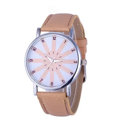 Women's Watches Dress Clock Pu Leather Band Analog Elegant Quartz Wrist Watch Relogio Feminino 3