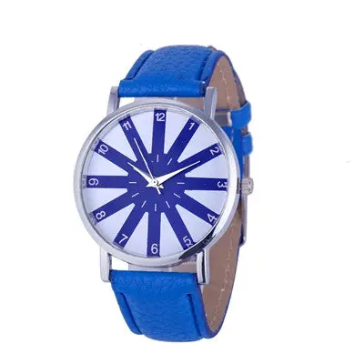 Women's Watches Dress Clock Pu Leather Band Analog Elegant Quartz Wrist Watch Relogio Feminino 5