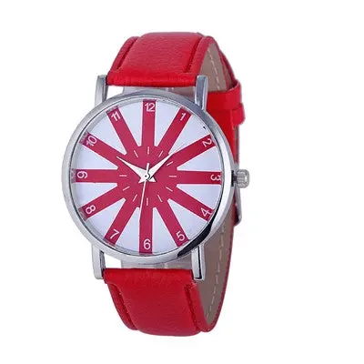 Women's Watches Dress Clock Pu Leather Band Analog Elegant Quartz Wrist Watch Relogio Feminino 8