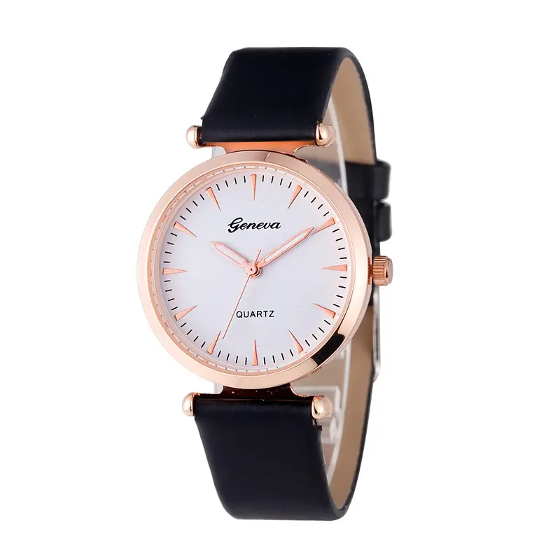 Women's Wrist Watch Ladies Clock Geneva Luxury Diamond Analog Leather Quartz Watches Relogio Feminino 1
