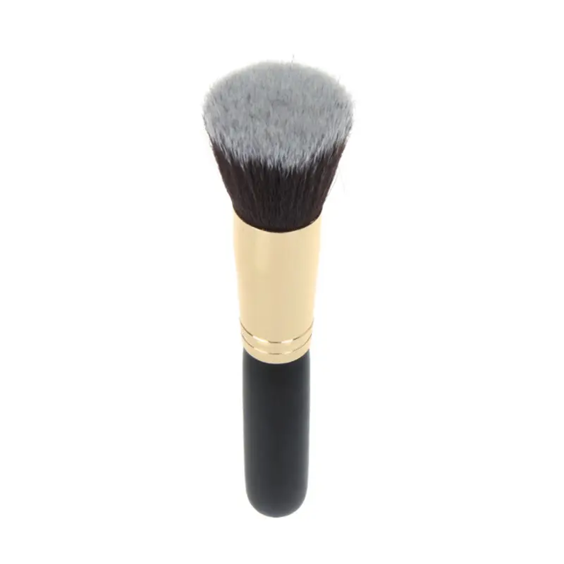 Wood Hle Cosmetic Brush Face Make Up Blusher Powder Foundation Tool Flat Top Women Makeup Brush 1