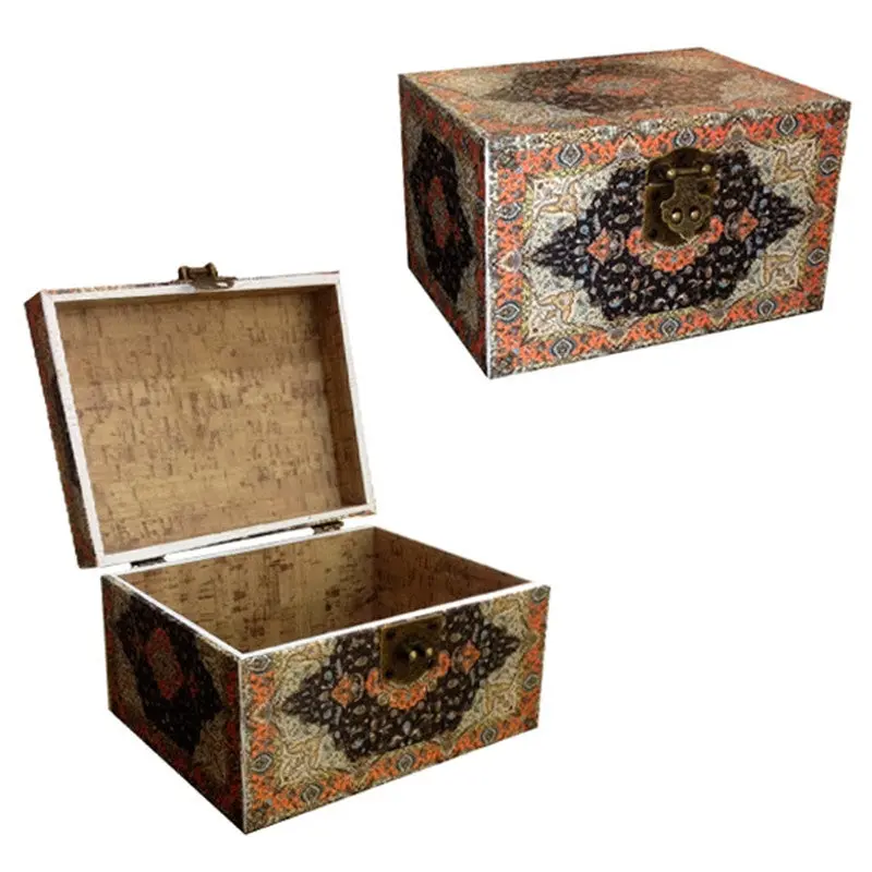 Wood Storage Box Jewelry Boxes Cosmetic Travel Case Key Card Pos Storage 89529 10
