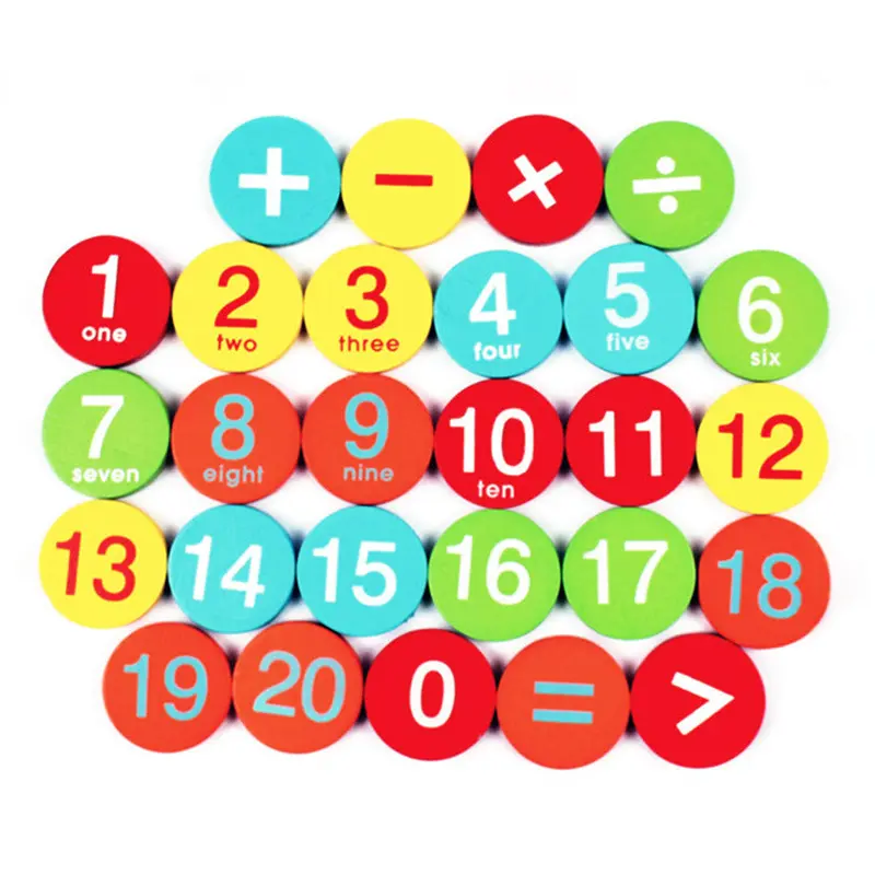 Wooden Blocks Number Baby Toys Kids Child Math Learning Educational Toy For Children 1