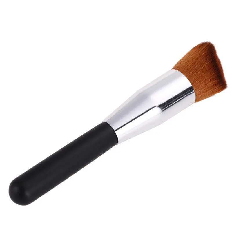 Wooden Face Brushes Optical Blurring Triangle Makeup Brush Silvery Make Up Brush Tool Make Up Brushes 1