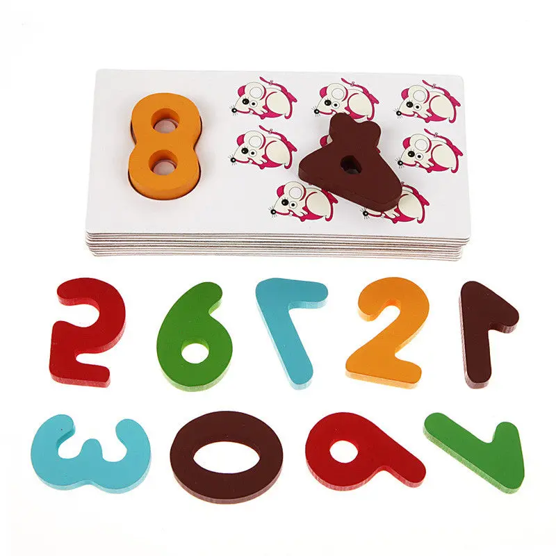 Wooden Toy Letter Digital Card Kid Educational Toys Kids Toys 1