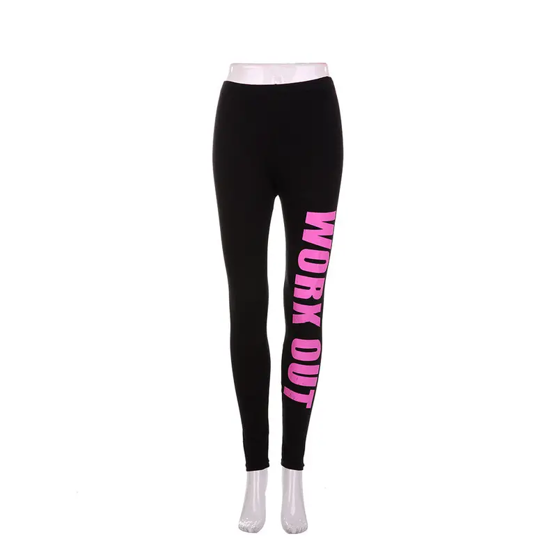 Workout Leggings Elastic Comfortable Stretch Sport Slim Legging Workout Pants Yo-Ga Training Fitness Trousers Leggins 3