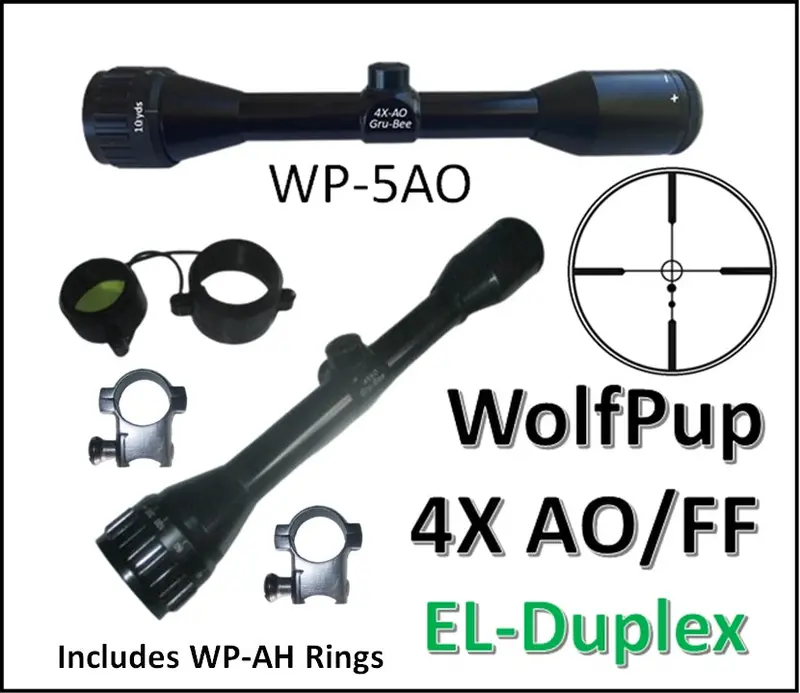 Wp-5Ao > El Duplex Reticle - Wolfpup 4X Ao And Fast Focus    3/4" Tube 1