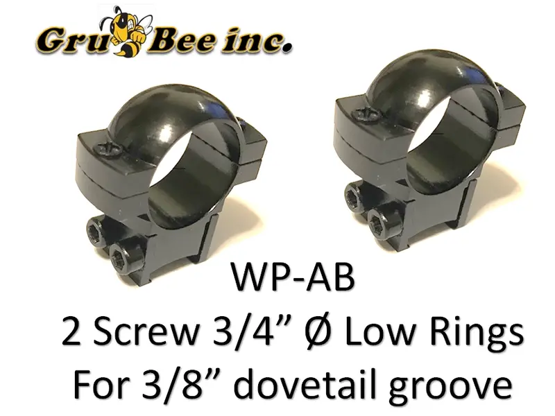 Wp-Ab  Low Mount, 2 Screw, Browning Type 3/4" Dia. Split Rings 1