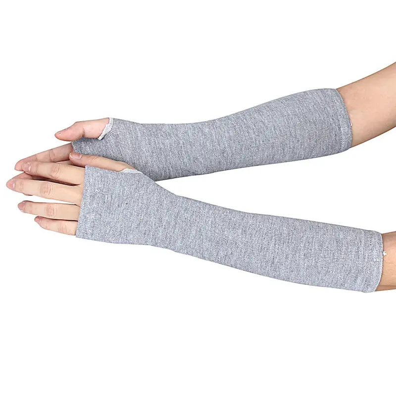 Wrist Arm Hand Warmer Knitted Long Fingerless Gloves Mitten Long Gloves Guantes Tactical Glove 3