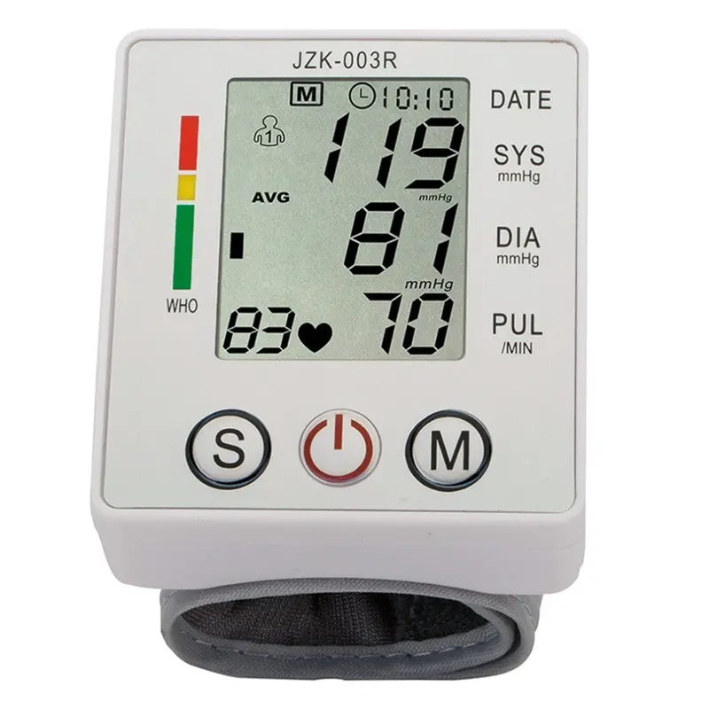 Wrist Blood Pressure Monitor Digital Lcd Screen Heart Pulse Monitor Device 1