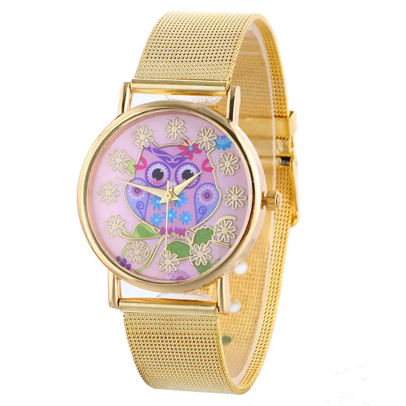 Wrist Watch Women Ladies Famous Wristwatch Clock Quartz Watch Girl Quartz-Watch Mesh Stainless Steel Watch 1
